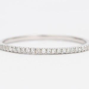(3) Half Eternity Stacking Diamond Rings